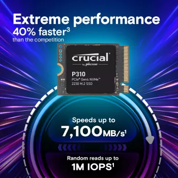 SSD-Laufwerk Crucial 2TB M.2 PCIe Gen4 NVMe P310