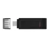 Kingston Technology DataTraveler 128GB USB-C 3.2 Gen 1 70, 128 GB, USB Type-C, 3.2 Gen 1 (3.1 Gen 1), Kappe, 7 g, Schwarz