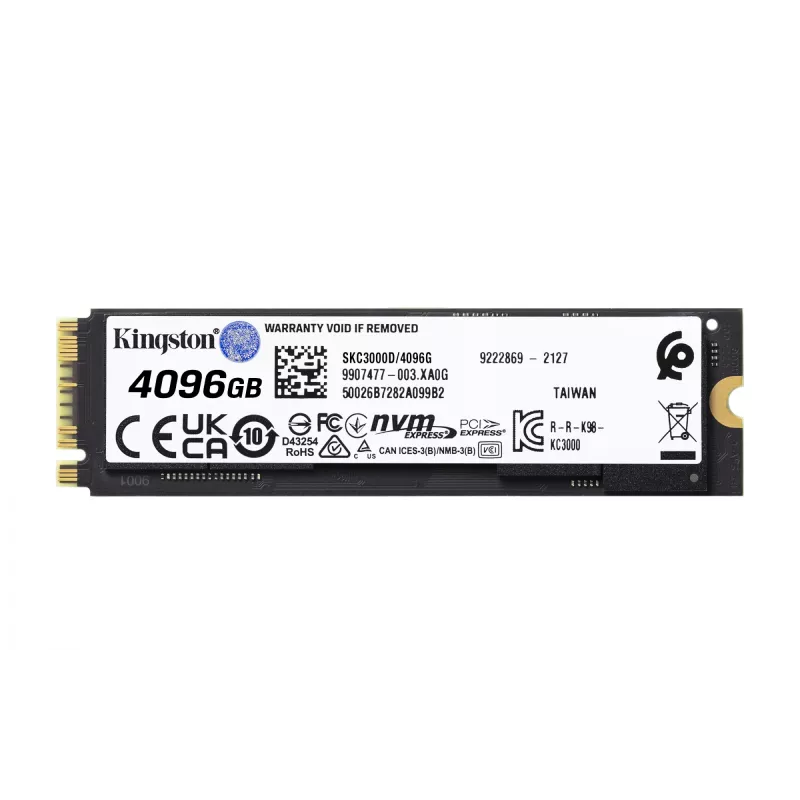 SSD-Festplatte Kingston Technology 4096G M.2 2280 NVMe KC3000