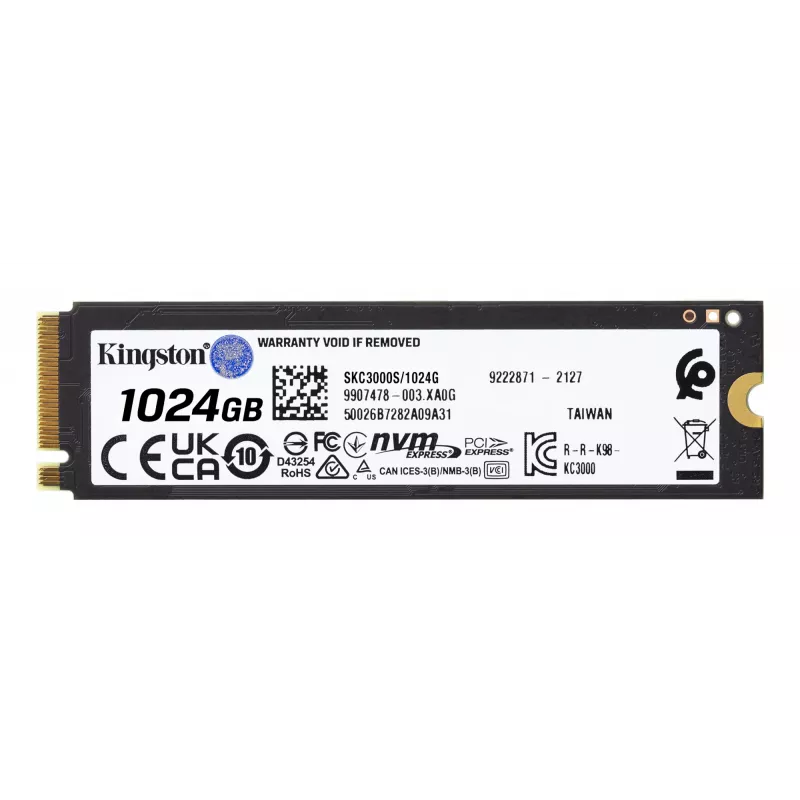 SSD-Festplatte Kingston Technology 1024G M.2 NVMe KC3000