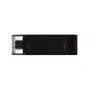 Kingston Technology DataTraveler 256GB USB-C 3.2 Gen 1 70, 256 GB, USB Type-C, 3.2 Gen 1 (3.1 Gen 1), Cap, 7 g, Schwarz
