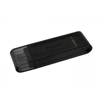 Kingston Technology DataTraveler 256GB USB-C 3.2 Gen 1 70, 256 GB, USB Type-C, 3.2 Gen 1 (3.1 Gen 1), Cap, 7 g, Schwarz