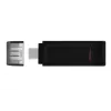 Kingston Technology DataTraveler 256GB USB-C 3.2 Gen 1 70, 256 GB, USB Type-C, 3.2 Gen 1 (3.1 Gen 1), Cap, 7 g, Schwarz