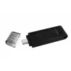 Kingston Technology DataTraveler 256GB USB-C 3.2 Gen 1 70, 256 GB, USB Type-C, 3.2 Gen 1 (3.1 Gen 1), Cap, 7 g, Schwarz