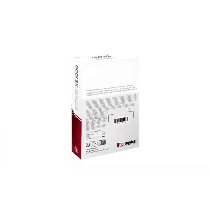 Kingston Technology 1TB XS1000 Externes USB 3.2 Gen 2 Tragbares Solid-State-Laufwerk