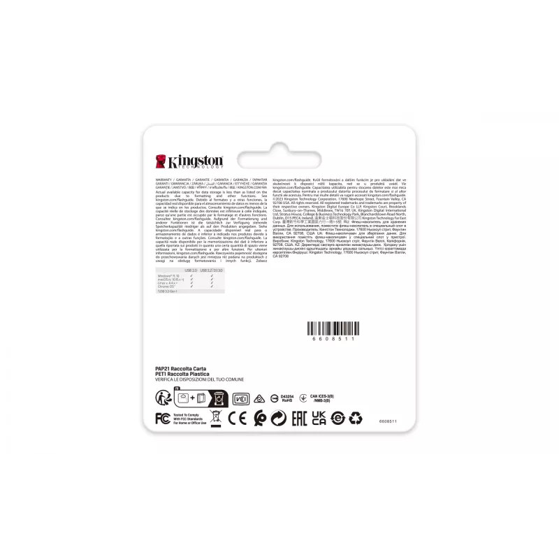 Kingston Technology DataTraveler 256 GB 220 MB/s Metall-USB 3.2 Gen 1 SE9 G3