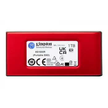 Kingston Technology 1TB XS1000 Rot Externe USB 3.2 Gen 2 Tragbare Solid-State-Festplatte