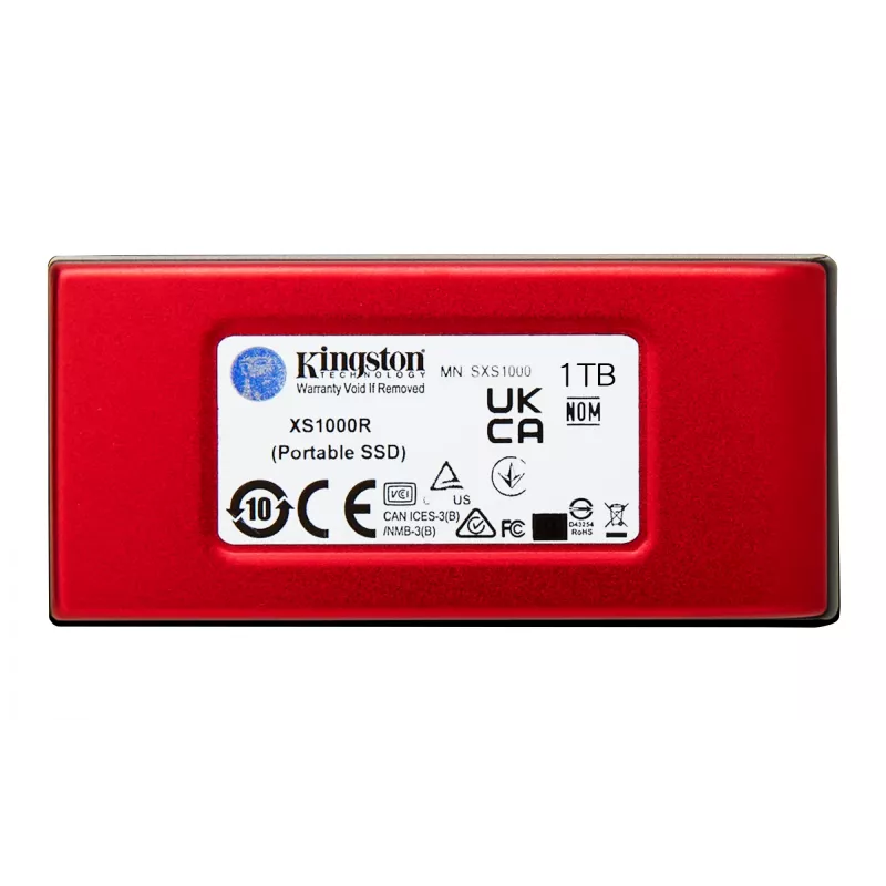 Kingston Technology 1TB XS1000 Rot Externe USB 3.2 Gen 2 Tragbare Solid-State-Festplatte