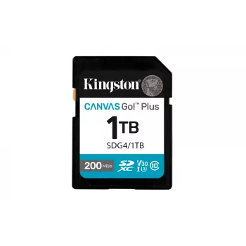 Kingston Technology Canvas Go! Plus 1 TB SDXC Canvas Go Plus Gen4 200 MB/s C10 UHS-I U3 V30