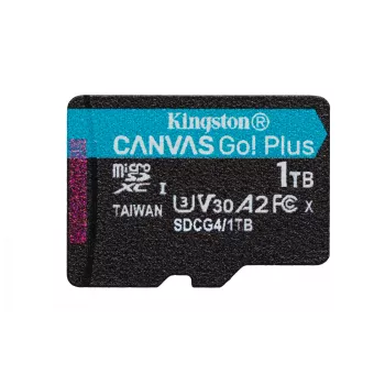 Kingston Technology 1TB microSDXC Canvas Go Plus Gen4 200MB/s A2 U3 V30 Karte + Adapter