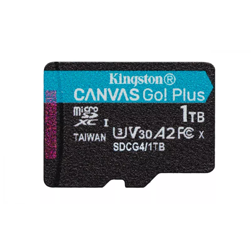 Kingston Technology 1TB microSDXC Canvas Go Plus Gen4 200MB/s A2 U3 V30 Karte + Adapter