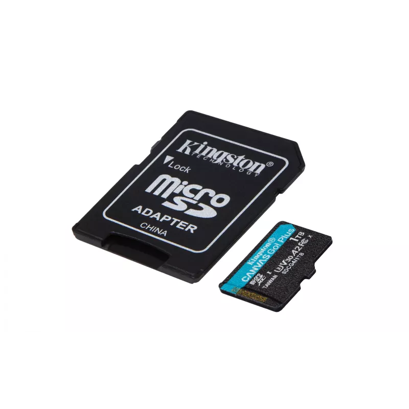 Kingston Technology 1TB microSDXC Canvas Go Plus Gen4 200MB/s A2 U3 V30 Karte + Adapter