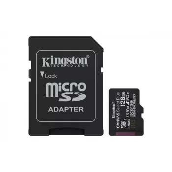 Kingston Technology 128GB microSDXC Canvas Select Plus Gen3 150MB/s A1 Karte + Adapter