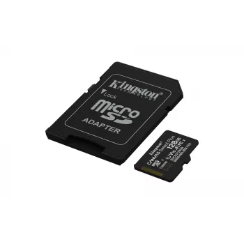 Kingston Technology 128GB microSDXC Canvas Select Plus Gen3 150MB/s A1 Karte + Adapter