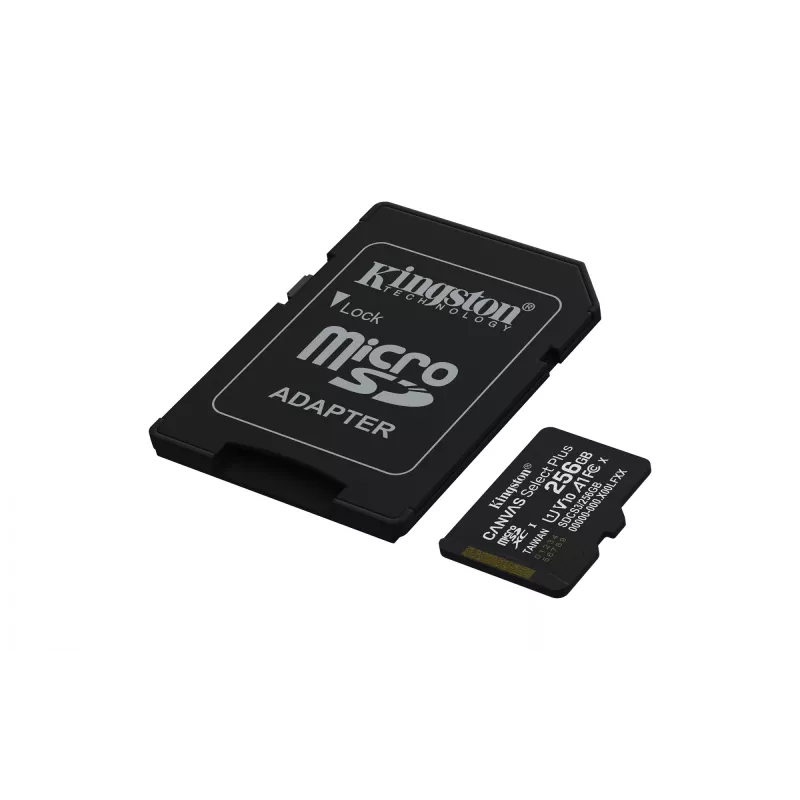 MicroSDXC-Speicherkarte KINGSTON 256 GB UHS‑I Canvas Select Plus Gen3, Class 10, 150 MB/s, A1, V10