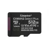 Kingston Technology 512 GB microSDXC Canvas Select Plus Gen3 150 MB/s A1 Karte + Adapter