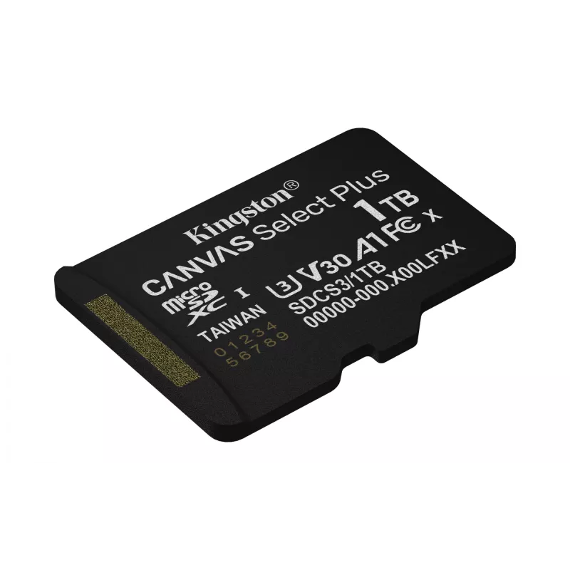 Kingston Technology 1TB microSDXC Canvas Select Plus Gen3 150MB/s A1 Karte + Adapter