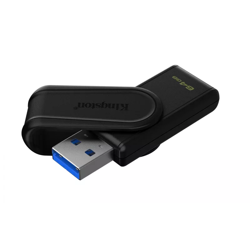 Kingston Technology DataTraveler 64GB tragbarer USB 3.2 Gen 1 Exodia S (Schwarz/Schwarz)