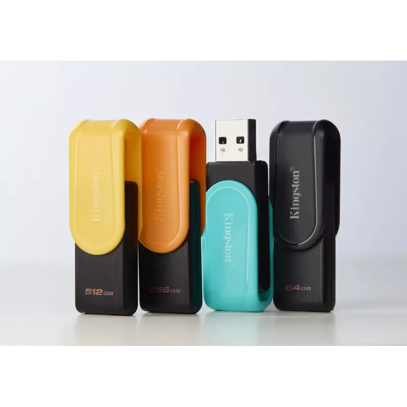 Kingston Technology DataTraveler 128GB Portable USB 3.2 Gen 1 Exodia S (Schwarz/Türkis)