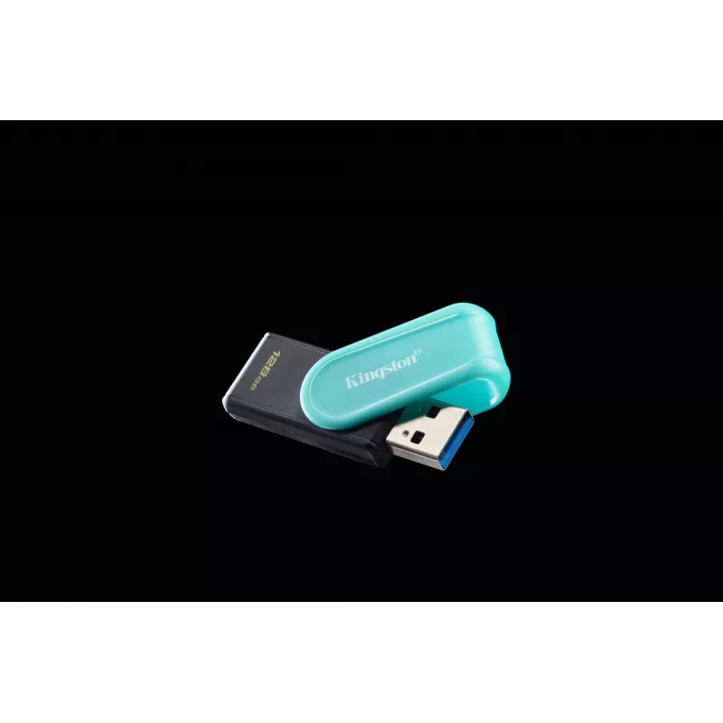 Kingston Technology DataTraveler 128GB Portable USB 3.2 Gen 1 Exodia S (Schwarz/Türkis)