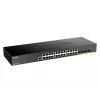 D-Link 24-Port Gigabit Smart Managed Switch mit 4x 10G SFP+, Managed, L3, Gigabit Ethernet (10/100/1000), Vollduplex, Rack-Montage