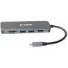D-Link 6-in-1 USB-C Hub mit HDMI/Kartenleser/Power Delivery