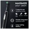 Oral-B Pro 1 Cross Action rotierend-oszillierende Zahnbürste für Erwachsene, Schwarz