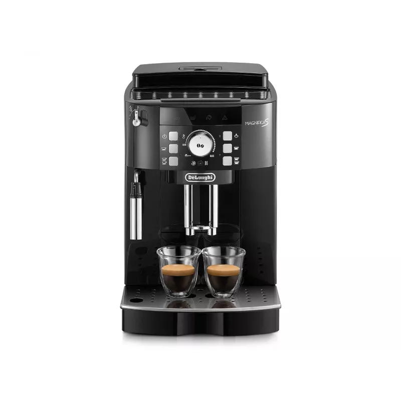 Espressomaschine DeLonghi ECAM 21.117 B Magnifica S — vollautomatisch, 1,8 l Wassertank, 250 g Bohnenbehälter, 15 bar, 2 Ausläufe
