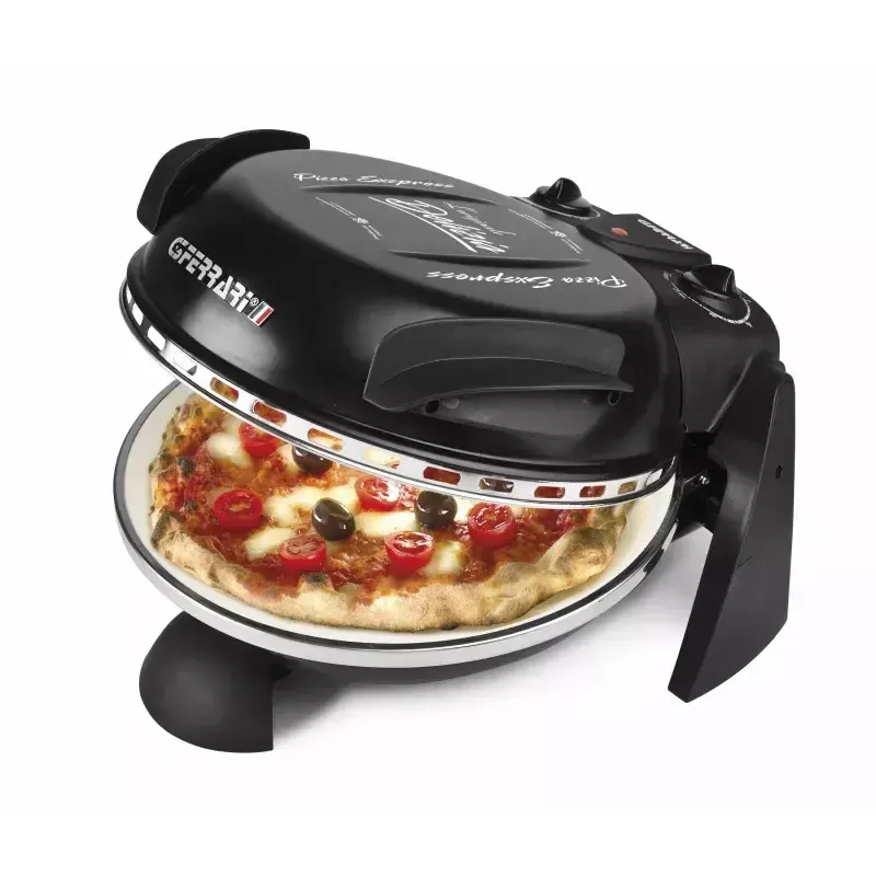 Pizzamaker G3FERRARI Delizia — Tisch-Pizzaofen, 1200 W, Steinbackfläche, max. 400 °C, 31 cm Pizza, Timer
