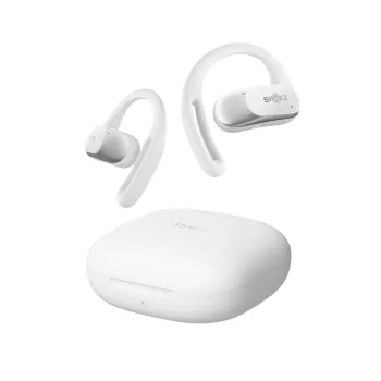 SHOKZ OpenFit Air, Weiß, Headset, kabellos, Ohrbügel, Anrufe / Musik / Sport / Alltag, Bluetooth, Weiß