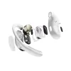 SHOKZ OpenFit Air, Weiß, Headset, kabellos, Ohrbügel, Anrufe / Musik / Sport / Alltag, Bluetooth, Weiß