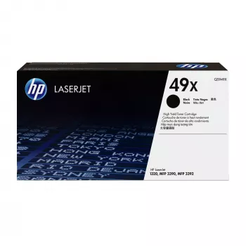 HP 49X High Yield Schwarz Original LaserJet Tonerkartusche, 6000 Seiten, Schwarz, 1 Stück