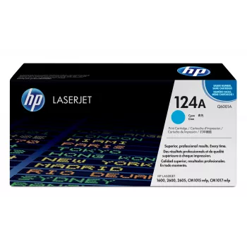 HP 124A Cyan Original LaserJet Tonerkartusche, 2000 Seiten, Cyan, 1 Stück