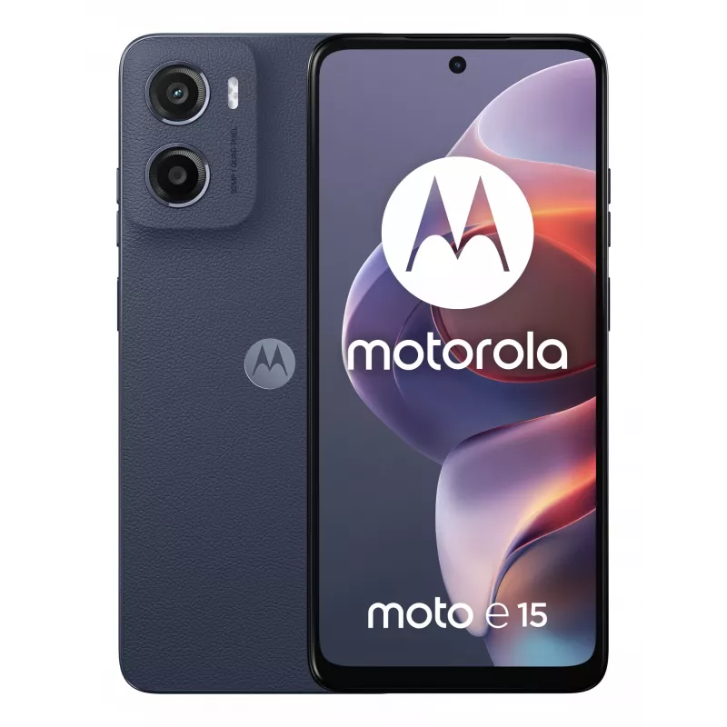 Motorola moto e15 16,9 cm (6,67 Zoll) Dual SIM Android 14 Go Edition 4G USB Typ-C 2 GB 64 GB 5200 mAh Blau