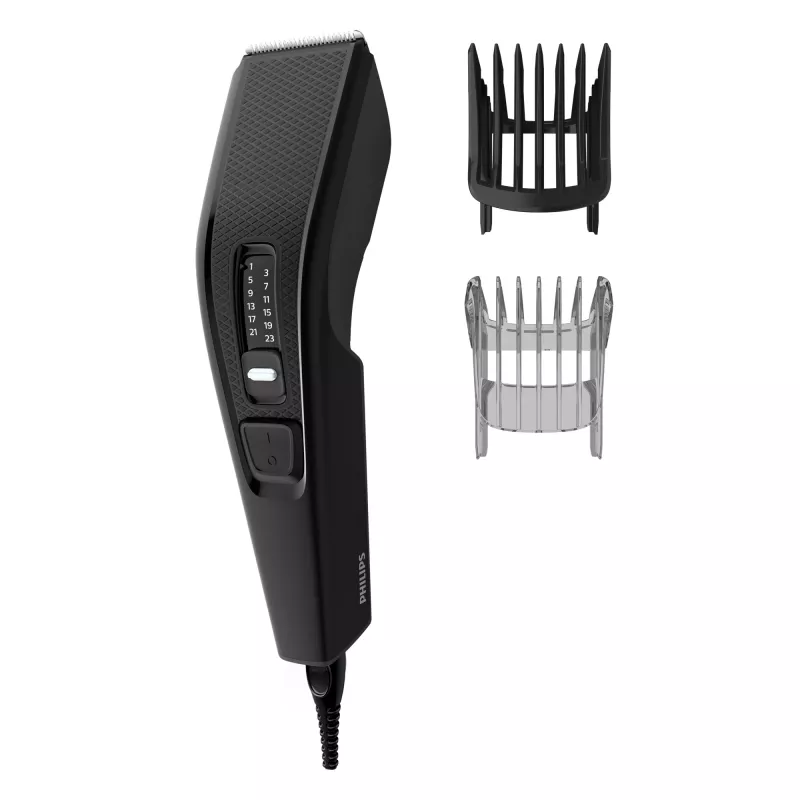Haarschneider Philips 3000 series HC3510/15 schwarz — Edelstahlklingen, 0,5 mm bis 23 mm, 13 Längeneinstellungen