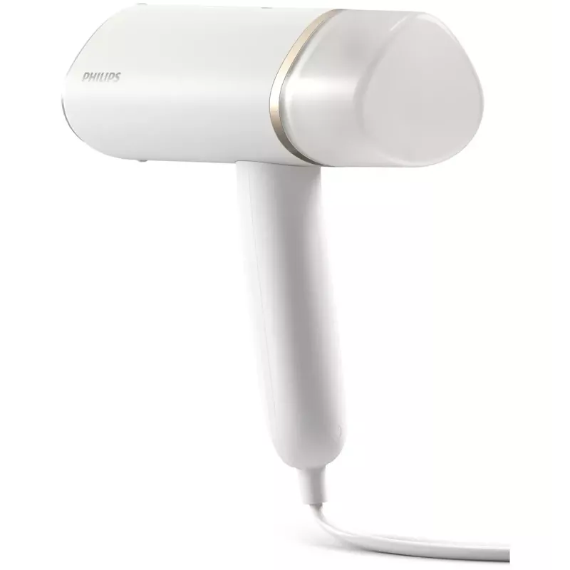 Handdampfglätter Philips 3000 series STH3020/10 – 1000 W, 20 g/min Dauerdampf, 0,12 l abnehmbarer Tank, 2 m Kabel, Reisedesign, Weiß