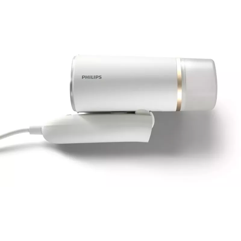 Handdampfglätter Philips 3000 series STH3020/10 – 1000 W, 20 g/min Dauerdampf, 0,12 l abnehmbarer Tank, 2 m Kabel, Reisedesign, Weiß