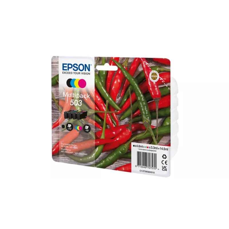 Epson 503 Tintenpatrone 4 Stk. Original Standardreichweite Schwarz, Cyan, Magenta, Gelb