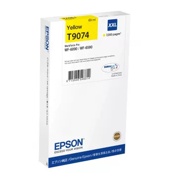 Tintenpatrone Epson C13T90744N XXL Gelb – Original Extra High Yield für WorkForce WF-6XXX