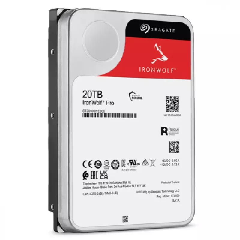 Seagate IronWolf Pro ST20000NT001 interne Festplatte 20 TB 7200 RPM 256 MB 3,5 Zoll