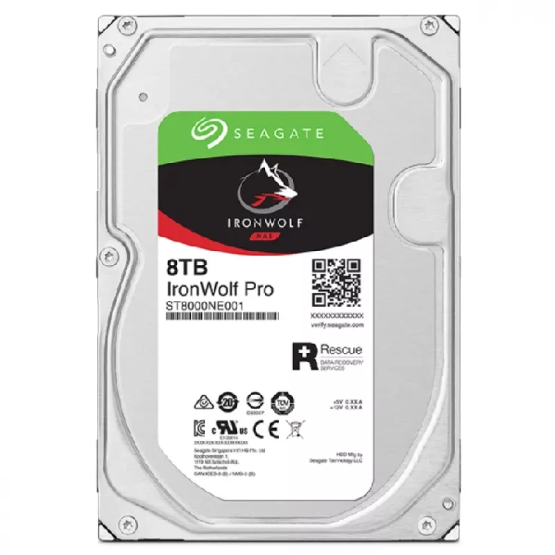 Seagate IronWolf Pro ST8000NT001 interne Festplatte 8 TB 7200 RPM 256 MB 3.5 Zoll Serial ATA III