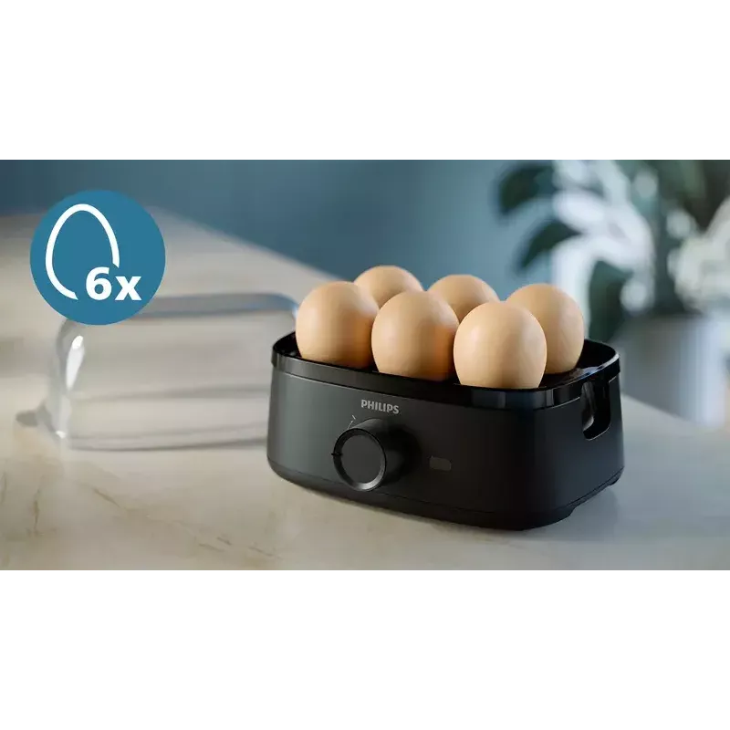 Eierkocher Philips 3000 series HD9137/90 6 Eier Kapazität Schwarz