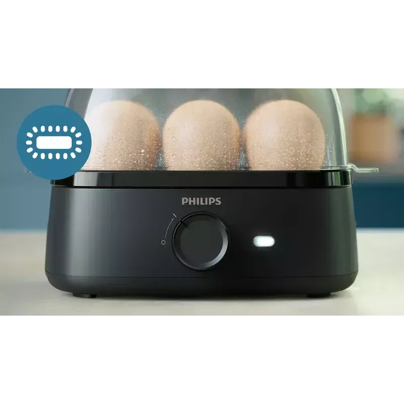 Eierkocher Philips 3000 series HD9137/90 6 Eier Kapazität Schwarz
