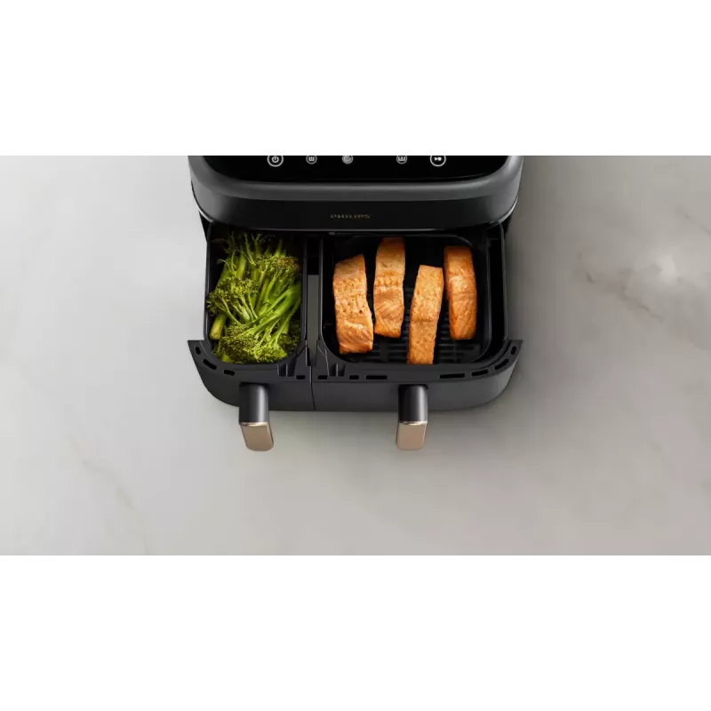 Heißluftfritteuse Philips 3000 Series Dual Basket Airfryer NA352/00 — 9 L, 2750 W, Dual-Korb, 8 Programme, 40–200 °C