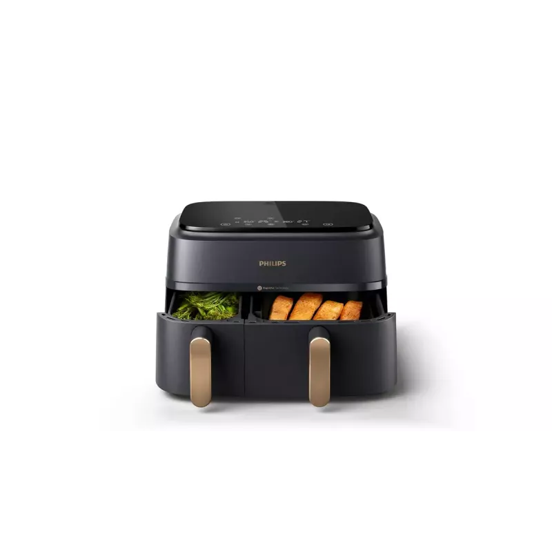 Heißluftfritteuse Philips 3000 Series Dual Basket Airfryer NA352/00 — 9 L, 2750 W, Dual-Korb, 8 Programme, 40–200 °C