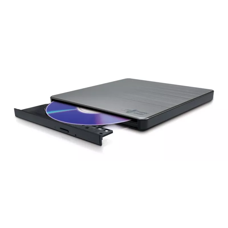 HITACHI-LG DATA STORAGE schlank Portable DVD-writer - Gp60nw60 - USB 2.0 - Silver