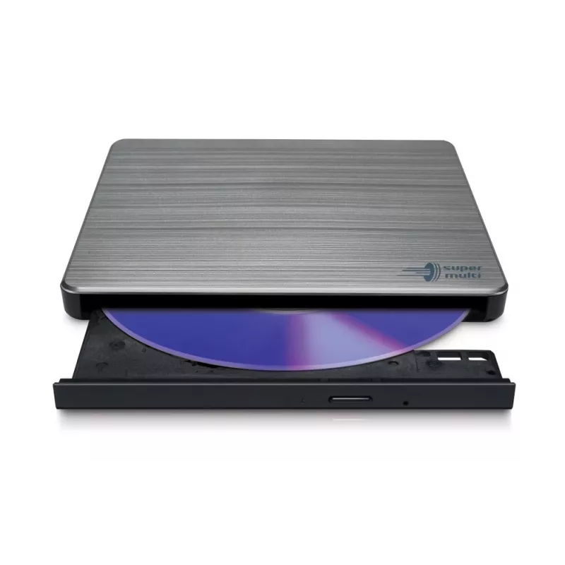 HITACHI-LG DATA STORAGE schlank Portable DVD-writer - Gp60nw60 - USB 2.0 - Silver
