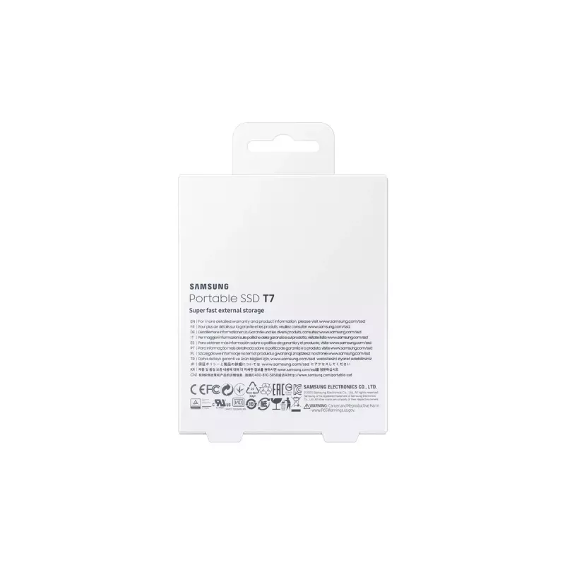 Samsung Portable SSD T7 2 TB USB Type-C 3.2 Gen 2 (3.1 Gen 2) Grau