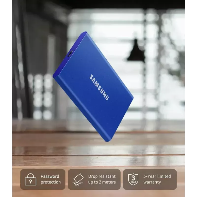 Samsung Portable SSD T7 2 TB USB Type-C 3.2 Gen 2 (3.1 Gen 2) Grau