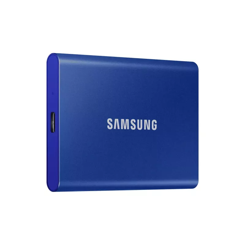 Externe SSD Samsung T7 Portable 1 TB, USB-C 3.2 Gen 2, NVMe, AES-256 Hardware-Verschlüsselung, Blau